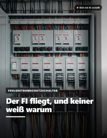 Sicherungskasten, Überschrift Der FI fliegt, und keiner weiß warum
