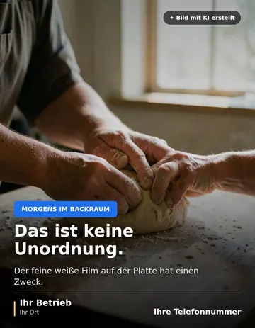 Beitrag „Das ist keine Unordnung“ als Muster: Zwei Hände kneten Teig auf einer mit Mehl bestäubten Holzplatte vor einem hellen Fenster.