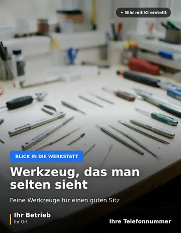 Beitrag „Werkzeug, das man selten sieht“ als Muster: Feine Pinzetten und kleine Schraubendreher liegen ordentlich nebeneinander auf einer sauberen Werkbank.