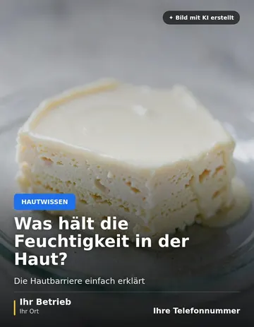 Beitrag „Was hält die Feuchtigkeit in der Haut?“ als Muster: Makroaufnahme von Creme- und Geltexturen in Schichten auf einer Glasplatte im hellen Licht.