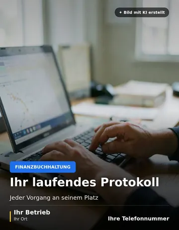 Beitrag „Ihr laufendes Protokoll“ als Muster: Zwei Hände tippen auf einer Tastatur vor einem unscharfen Laptopbildschirm.